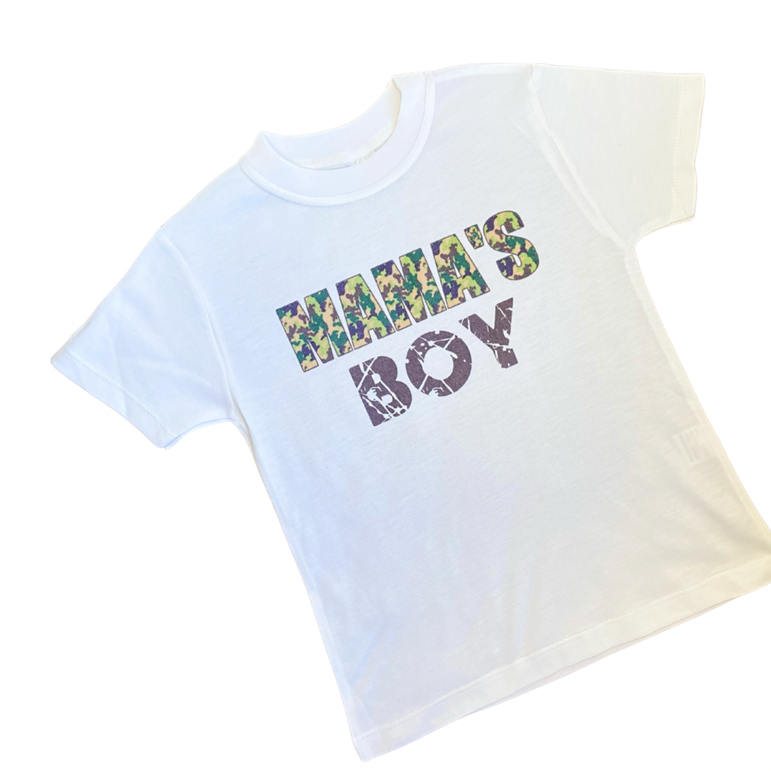 Mama’s Boy tee (white)